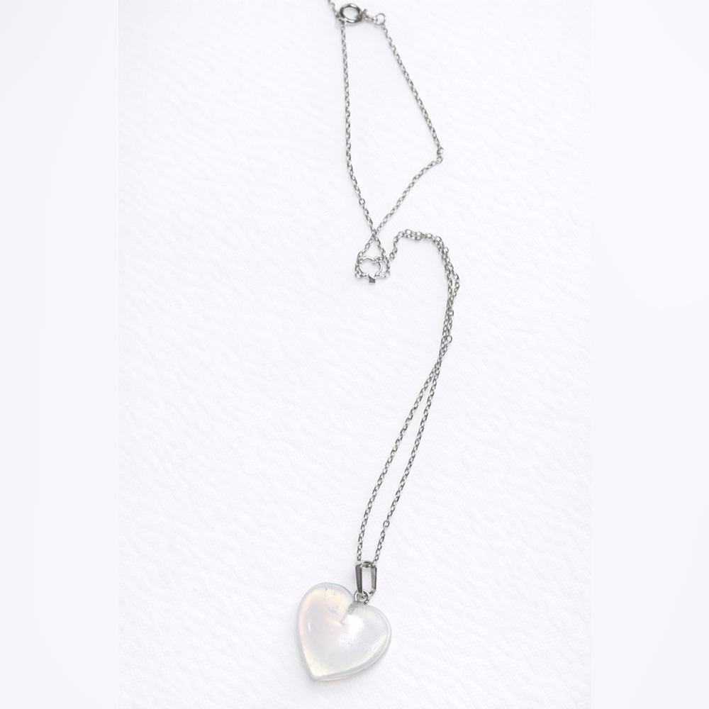 Silver Pearl Pendant Necklace - Women Jewelry